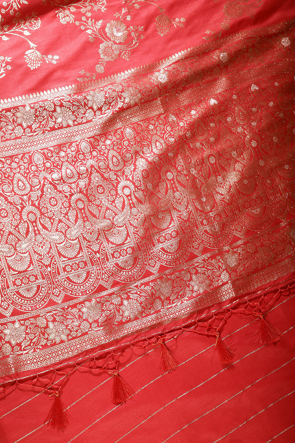 Red Color Art Silk Zari Woven Saree