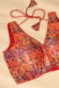 Red Georgette Resham And Sequins Embroidered Readymade Blouse