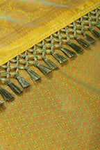 Green Color Cotton Silk Resham & Zari Woven Saree