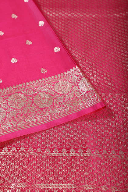 Rani Banarsi Silk Zari Woven Saree