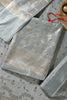 Sea Green Silk Zari Woven Unstitched Suit Material