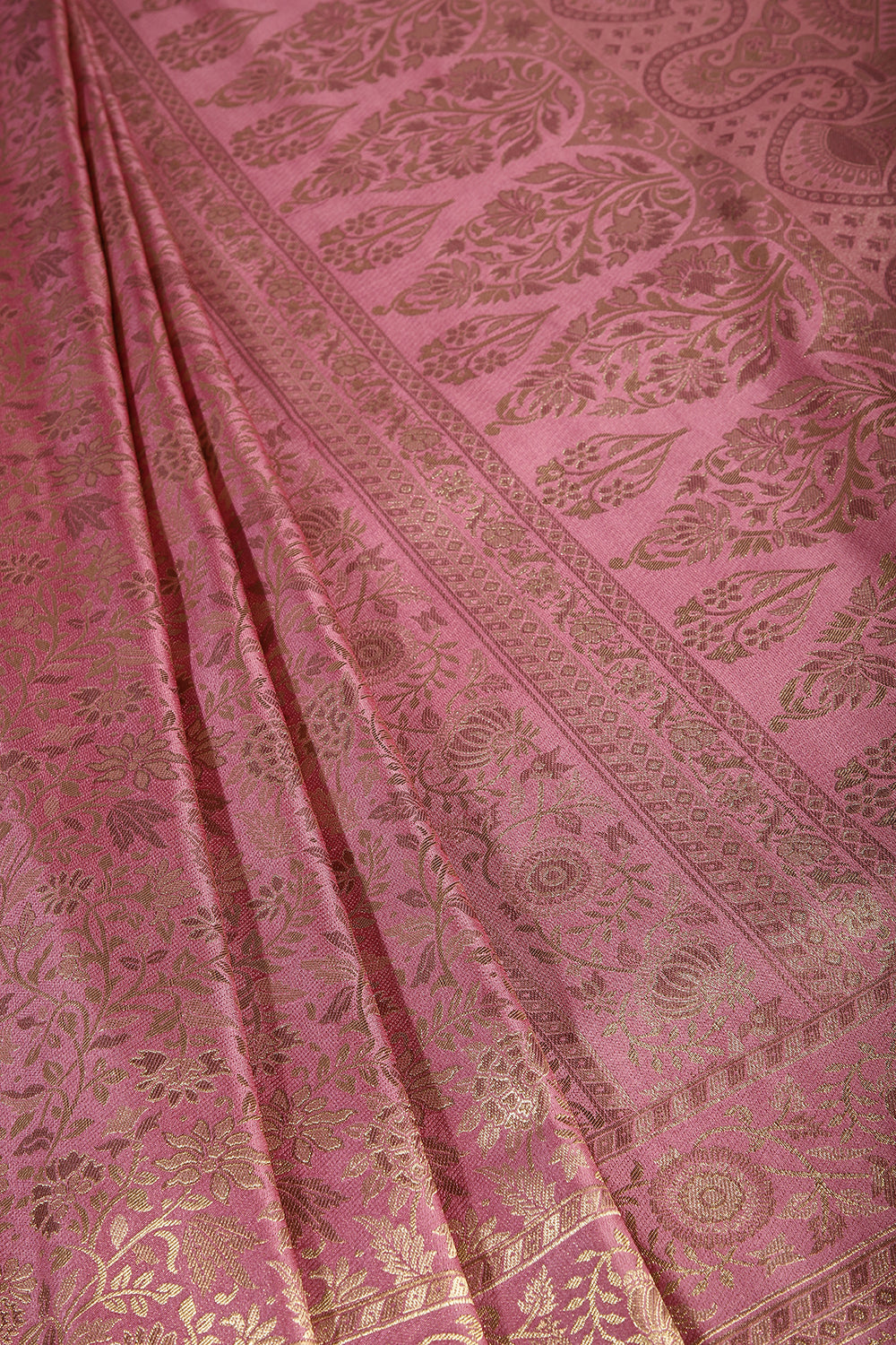Mauve Colour South Silk Heavy Woven Saree