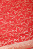 Red Banarasi Silk Zari Woven Saree