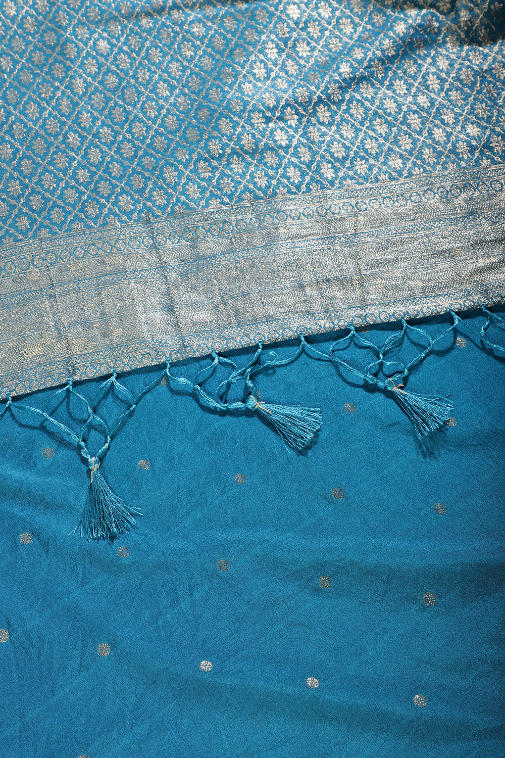 Blue Lightweight Banarasi Silk Weaving Saree