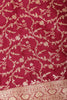 Wine Banarasi Silk Zari Woven Saree