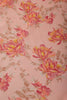 Peach Floral Printed Chiffon Saree
