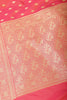 Coral Banarasi Woven SIlk Saree