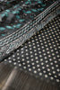 Teal & Cream Colour Floral Printed Cotton Silk Saree