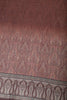 Brown Pashmina Printed And Neck Embroidered Unstitched Suit Material