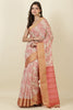 Beige Cotton Woven Saree