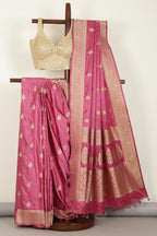 Mauve Color South Silk Zari Woven Saree