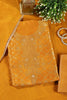 Mustard Silk Banarsi Zari Woven Unstitched Suit Fabric