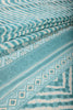 Firozi Color Chiffon Leheriya Printed Saree