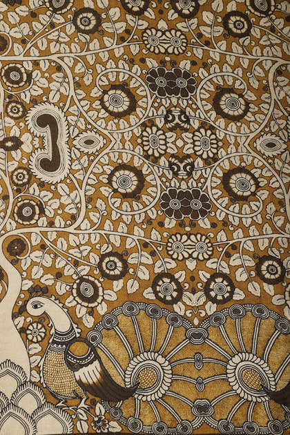 Moss Green Printed Spun Unstitched Suit Fabric