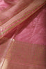Dusty Mauve Cotton Silk Woven Saree