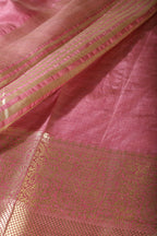Dusty Mauve Cotton Silk Woven Saree
