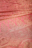 Dark Coral Colour South Silk Heavy Woven Saree