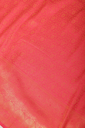 Venetian Red Soft Silk Zari Woven Saree