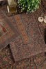 Dark Moss Green Pashmina Digital Printed Unstitched Suit Fabric