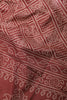 Wine Color Cotton Silk Block Printed Saree
