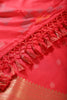 Orange Soft Silk Resham & Zari Woven Saree