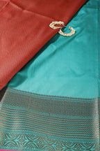Sea Green Zari Woven Art Silk Saree