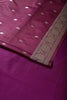 Dark Scarlet Banarsi Silk Zari Woven Saree