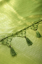 Green Color South Silk Zari Woven Saree