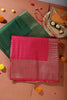 Rani Colour Silk Zari Woven Saree