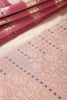 Mauve Pink Color Supernet Cotton Woven Saree