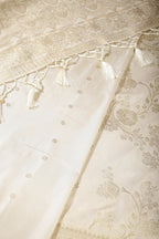 Cream Color Art Silk Zari Woven Saree