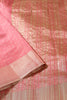 Dark Pink Zari Woven Silk Saree