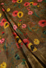 Light Brown Color Floral Printed Chiffon Saree
