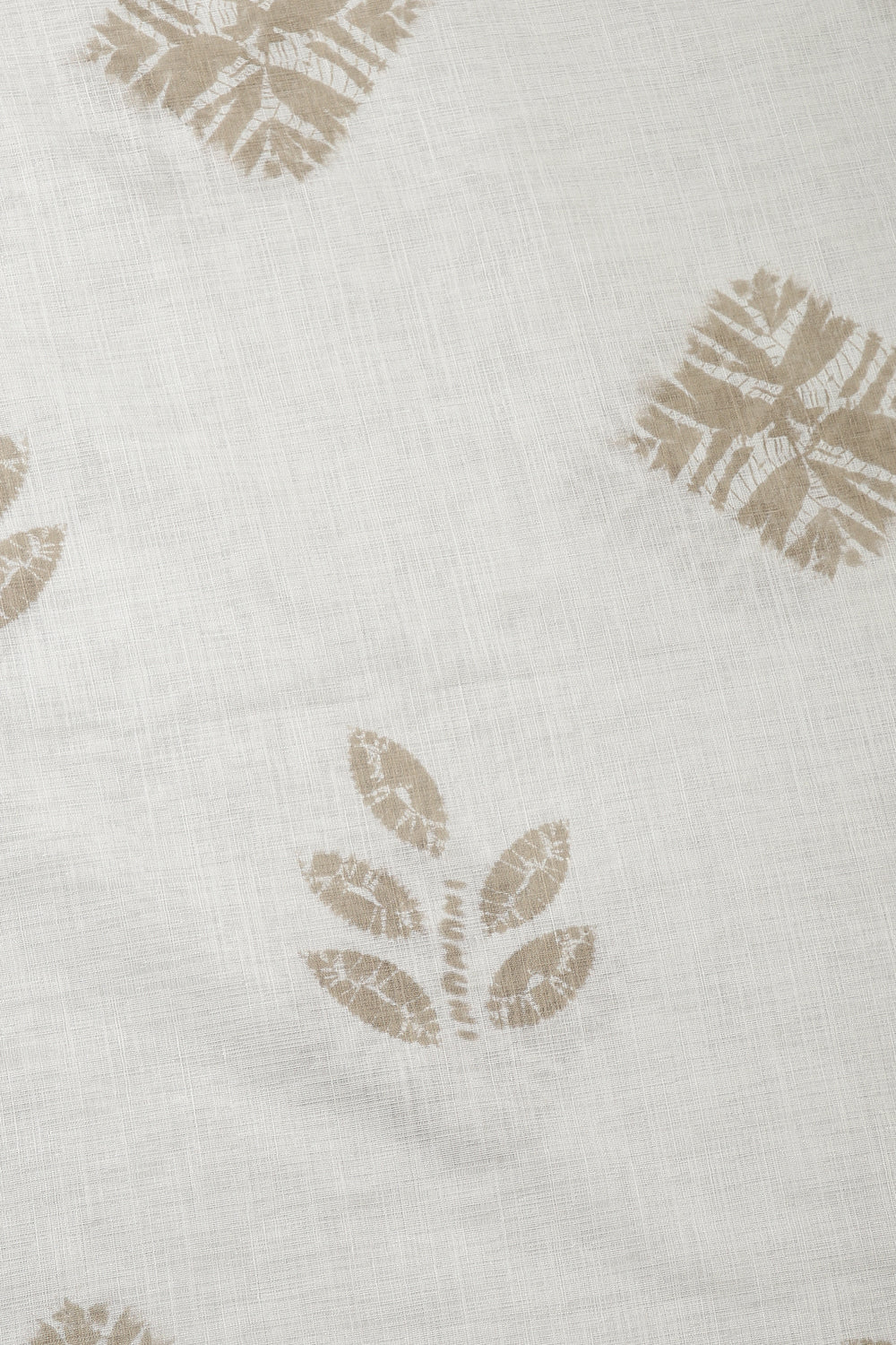 Tussar Colour Cotton Printed & Resham Neck Embroidered Unstitched Suit