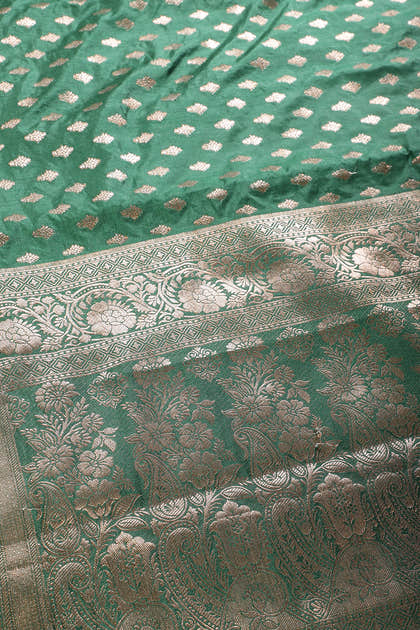 Silk Zari Buta Woven Sarees