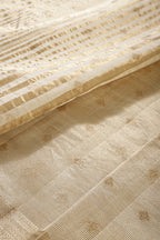 Cream Cotton Silk Zari Woven Saree