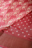 Faded Red Color Cotton Silk Block Printed Saree