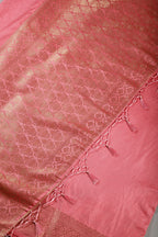 Pink Colour Silk Woven Saree