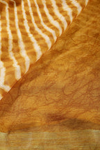 Mustard Color Chiffon Leheriya Printed Saree