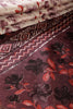 Mauve & Red Colour Floral Printed Cotton Silk Saree
