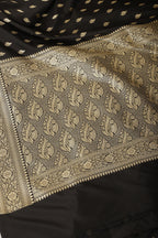 Black Banarasi Woven SIlk Saree