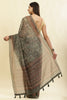 Sage Green Cotton Silk Printed Saree