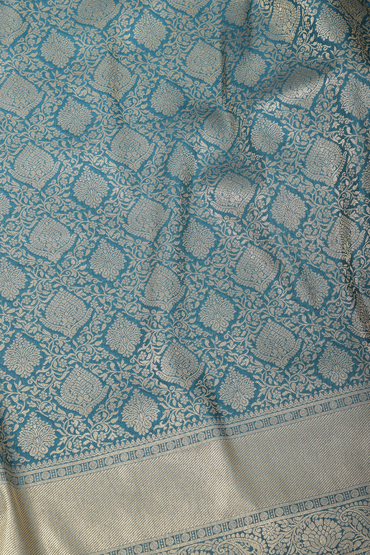 Royal Blue Soft Silk Zari Woven Saree