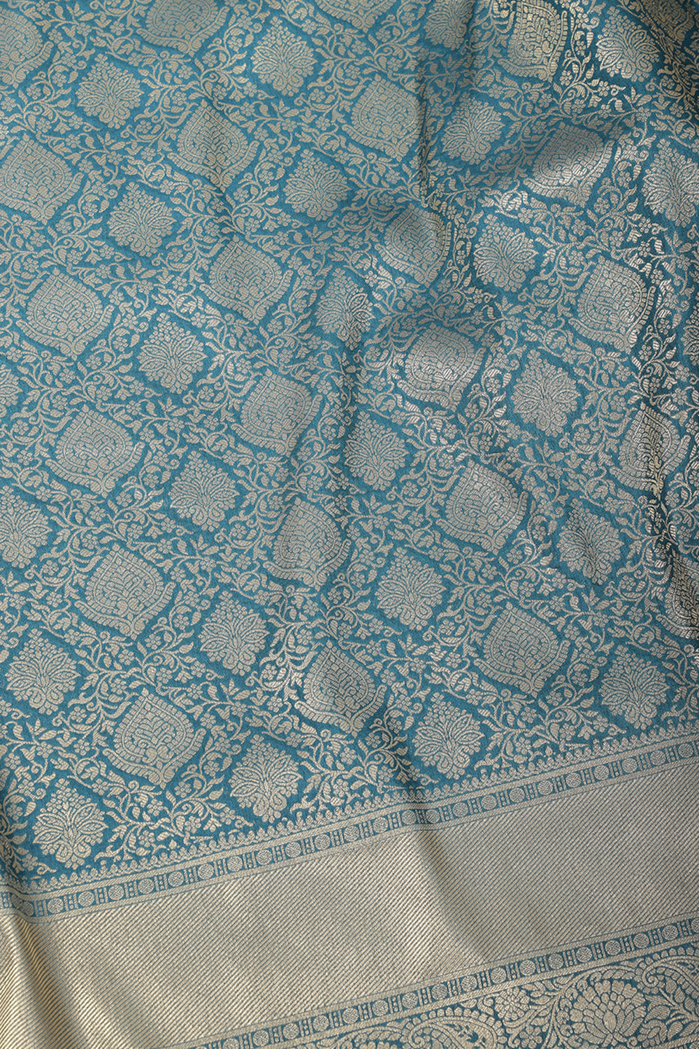 Royal Blue Soft Silk Zari Woven Saree