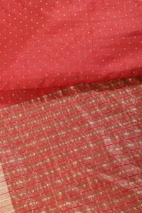 Red Zari Woven Silk Saree