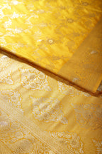 Mustard Colour Zari Woven South Silk Saree