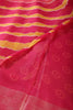 Fuchsia & Yellow Color Chiffon Printed Saree