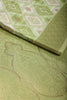 Pista Green Color Zari Woven Chanderi Cotton Saree