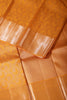 Mustard Color Kanjivaram Pure Silk Handloom Zari Saree with Patola Pattern