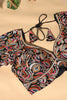 Black Georgette Resham And Sequins Embroidered Readymade Blouse